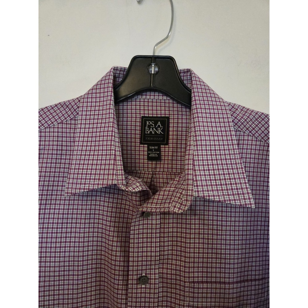 Joseph A Bank men's long sleeve shirt-size slim fit large